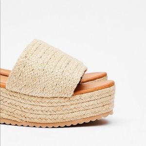 Nasty Gal Woven Wedge Sandals
